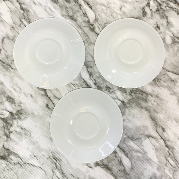 Vintage 1970's Corelle Spring Blossom Green Crazy Daisy Saucers Set of 3 - Picture 2 of 3